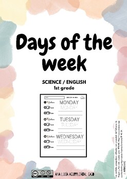 Preview of Worksheet Days of the week