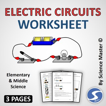 Electric Circuits Worksheet | Distance Learning by Science Master