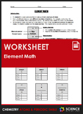 Worksheet - Element Math: Calculating Number of Protons, N