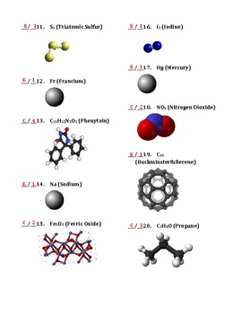 Worksheet: Elements and Compounds 3 by Travis Terry | TpT