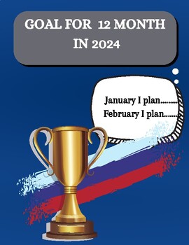 Preview of Worksheet For 12 months Goal 2024 (For boys)
