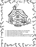 Worksheet Holidays - Coloriage Christmas maison - Noël