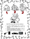 Worksheet Holidays - Help Santa distribute the gifts - French