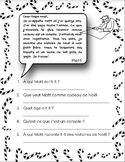Worksheet Holidays - Letter to Santa Clause - French