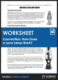 Worksheet - How Does a Lava Lamp Work - Conduction, Convec
