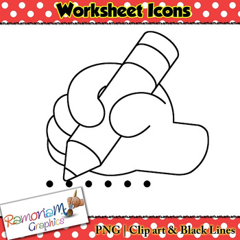 worksheet icons clip art by ramonam graphics teachers pay teachers