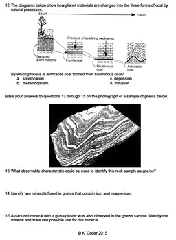 Worksheet - Metamorphic Rocks #1 *EDITABLE* (WITH ANSWERS EXPLAINED)