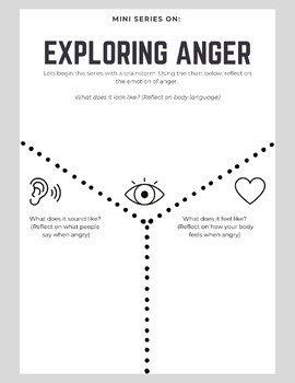 Preview of Worksheet: Mini Series on Anger