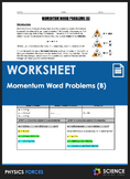 Worksheet - Momentum (P=MV) Word Problems (Part 2)