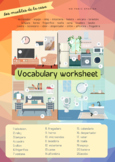 Worksheet | Muebles de la casa | Furniture | Spanish