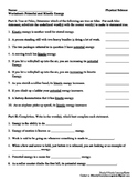 Worksheet: Potential and Kinetic Energy