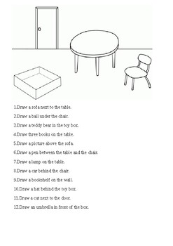 prepositions of place worksheets