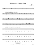 Worksheet - Solfege #12 - C Major Bass Clef