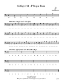 Worksheet - Solfege #14 - F Major Bass Clef