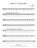Worksheet - Solfege #18 - Eb Major Bass Clef