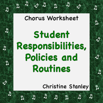 Preview of Classroom Management ♪ Student Responsibilities, Policies and Procedures EDIT...