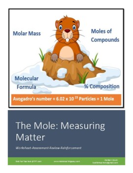 Preview of Worksheet: The Mole (Mole Conversions, Empirical Formula, Percent Composition)