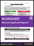 Worksheet - What are Significant Figures or Significant Digits?