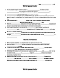 Worksheet: Working as an Actor, and Resumes and Headshots