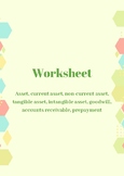 Worksheet - accounting terms Part 1