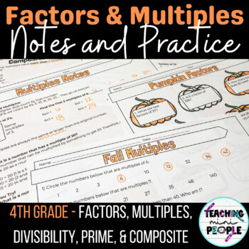 Preview of Worksheet for Factors and Multiples