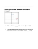 Worksheet for Reviewing Scaling and Rotation (Math)