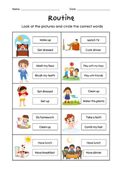 Preview of Worksheet for childrens