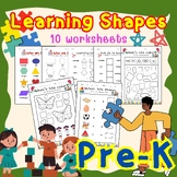 Worksheet of Shape Activity for Pre K Learning Coloring Tr