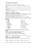 Worksheet practice using accents in Spanish