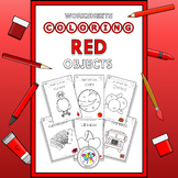 Worksheets Coloring Objects Red Things Color NO PREP