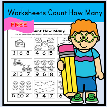 Worksheets Count How Many by Cacth The Moon | TPT