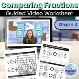 Worksheets For Comparing Fractions - Math Video Worksheets