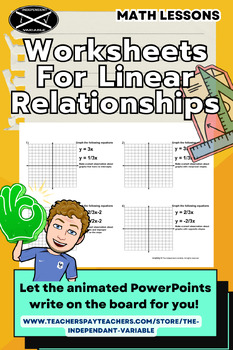 Preview of Worksheets For Linear Relationships