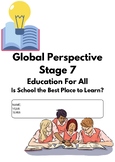 Worksheets Pack; IGCSE Global Perspective; Alternative Edu