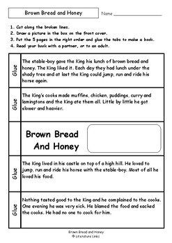 Worksheets for BROWN BREAD AND HONEY by Pamela Allen - Comprehension ...