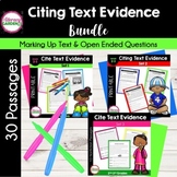 Worksheets for CITING TEXTUAL EVIDENCE - BUNDLE