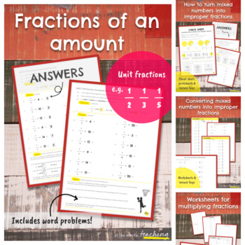 Preview of Worksheets for Fractions