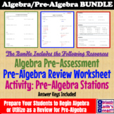 Worksheets for Pre algebra/Stations Activity/Final Exam & 