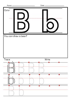 Worksheets for Preschool & Kindergarten Tracing and maze puzzle A-Z