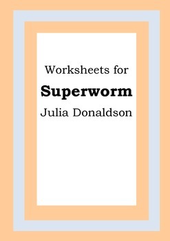 teacher math worksheets grade super 1 for Book for Donaldson Picture Worksheets SUPERWORM  Julia