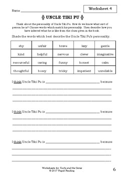 worksheets for tashi and the genie anna fienberg beginning chapter book