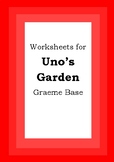 Worksheets for UNO'S GARDEN - Graeme Base - Picture Book -