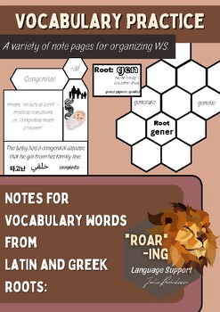 Preview of Worksheets for Vocabulary (designed for Prestwick House Voc)