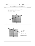 Worksheets for Writing Equations in Slope Intercept Form