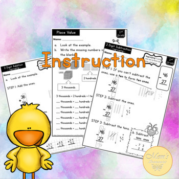 math worksheets for grade 2 by moms treasure teachers pay teachers