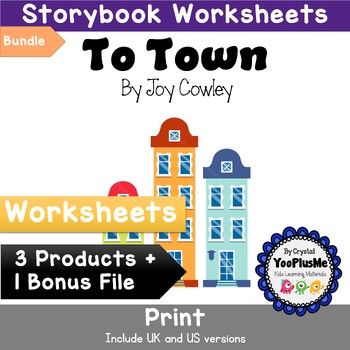 Preview of Worksheets for use with "To Town" Book