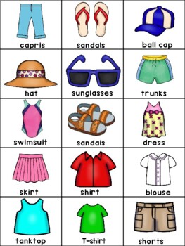 Summer Clothes Vocabulary - TEFL Lessons -  | ESL worksheets
