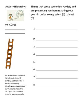 worksheets on anxiety and motivation setting goals and overcoming obstacles