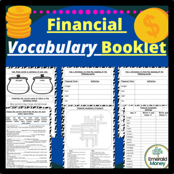 Preview of Financial Vocabulary for Students Workbook