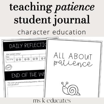 Preview of Worksheets on Patience